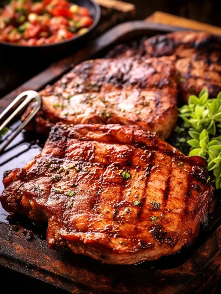 CHULETA DE CERDO BBQ