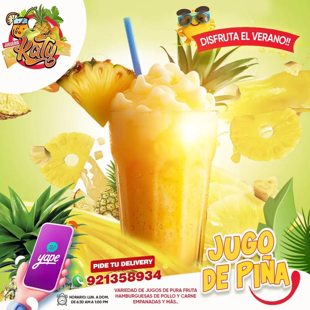 jugo de piña