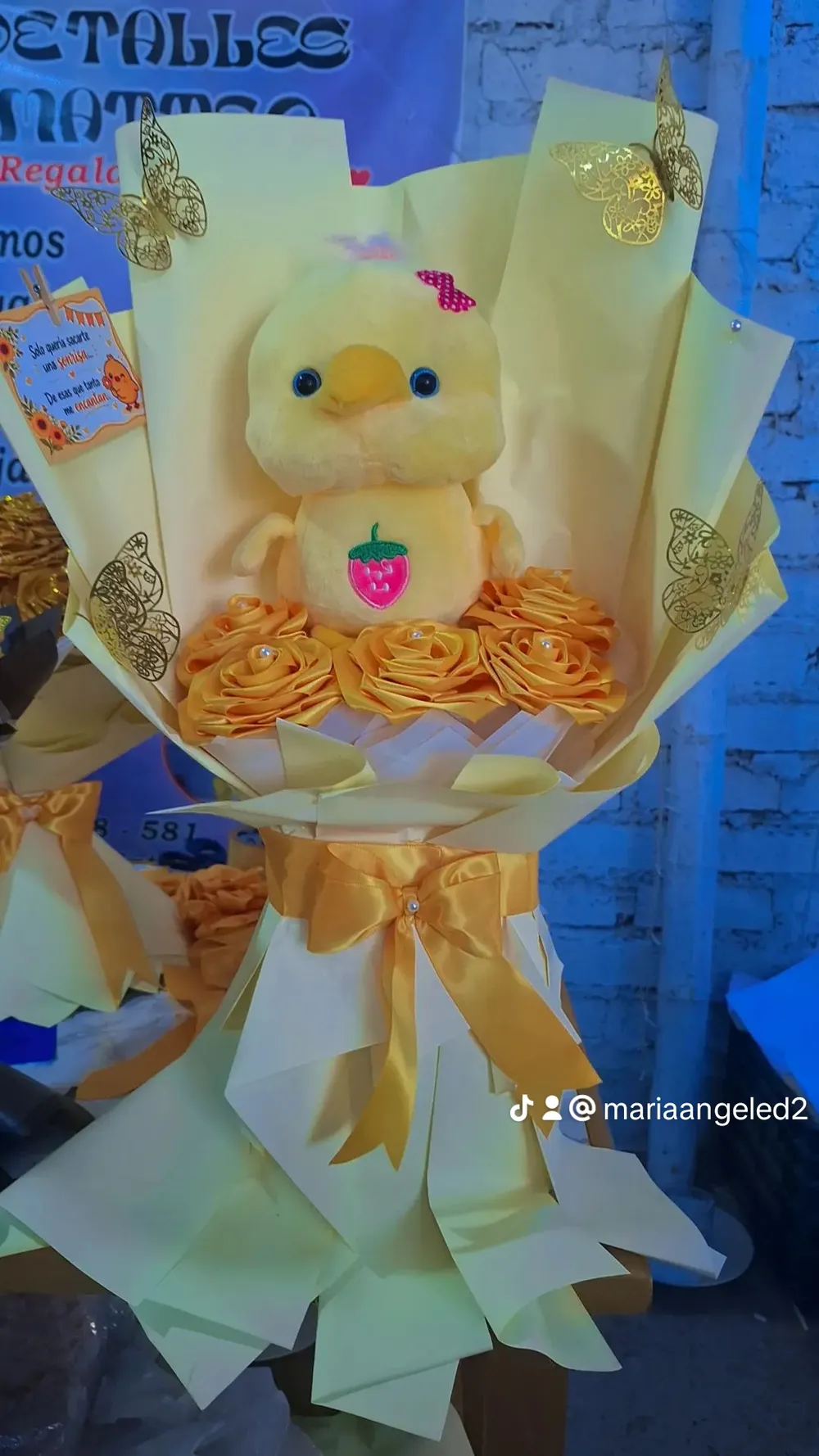 Ramo peluche pollito