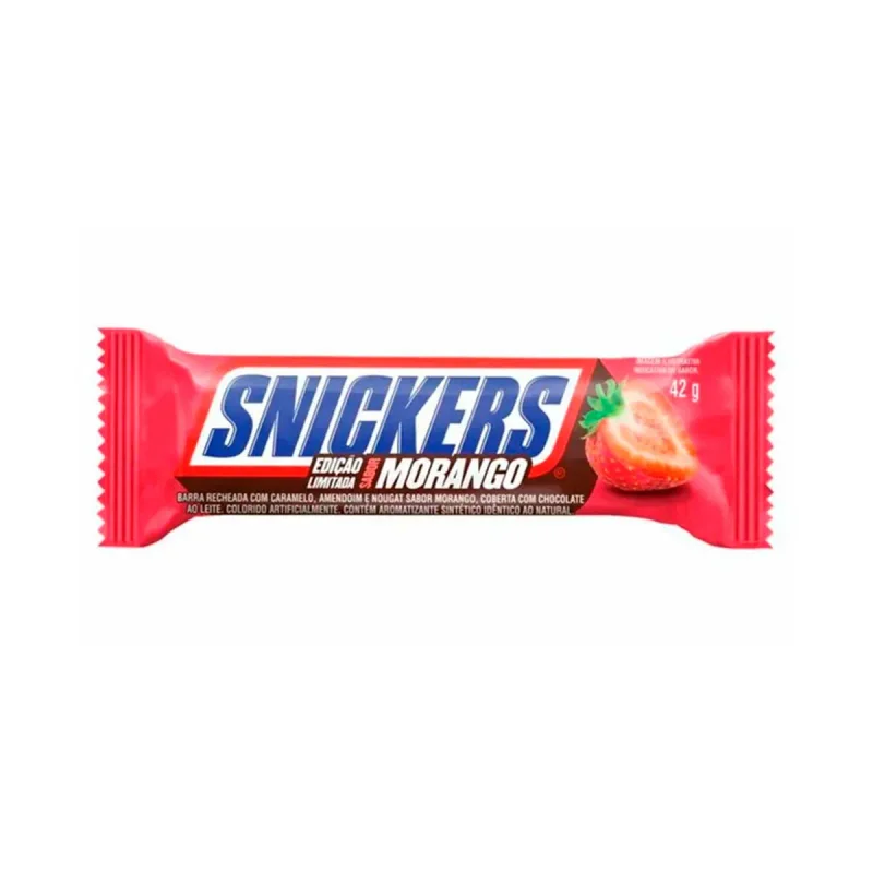 Chocolate Snickers Sabor Morango 42g 1und